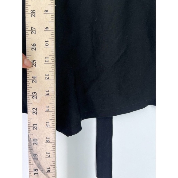 Gilli Tie Waist Paperbag Shorts W/ Pockets Black Women's Size Small - Picture 4 of 6